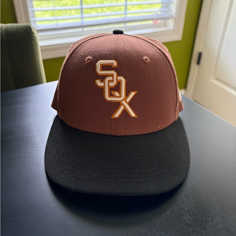 Brown and Black Baseball Cap
